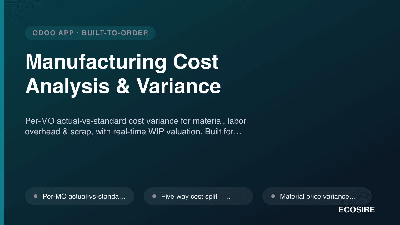 Manufacturing Cost Analysis & Variance