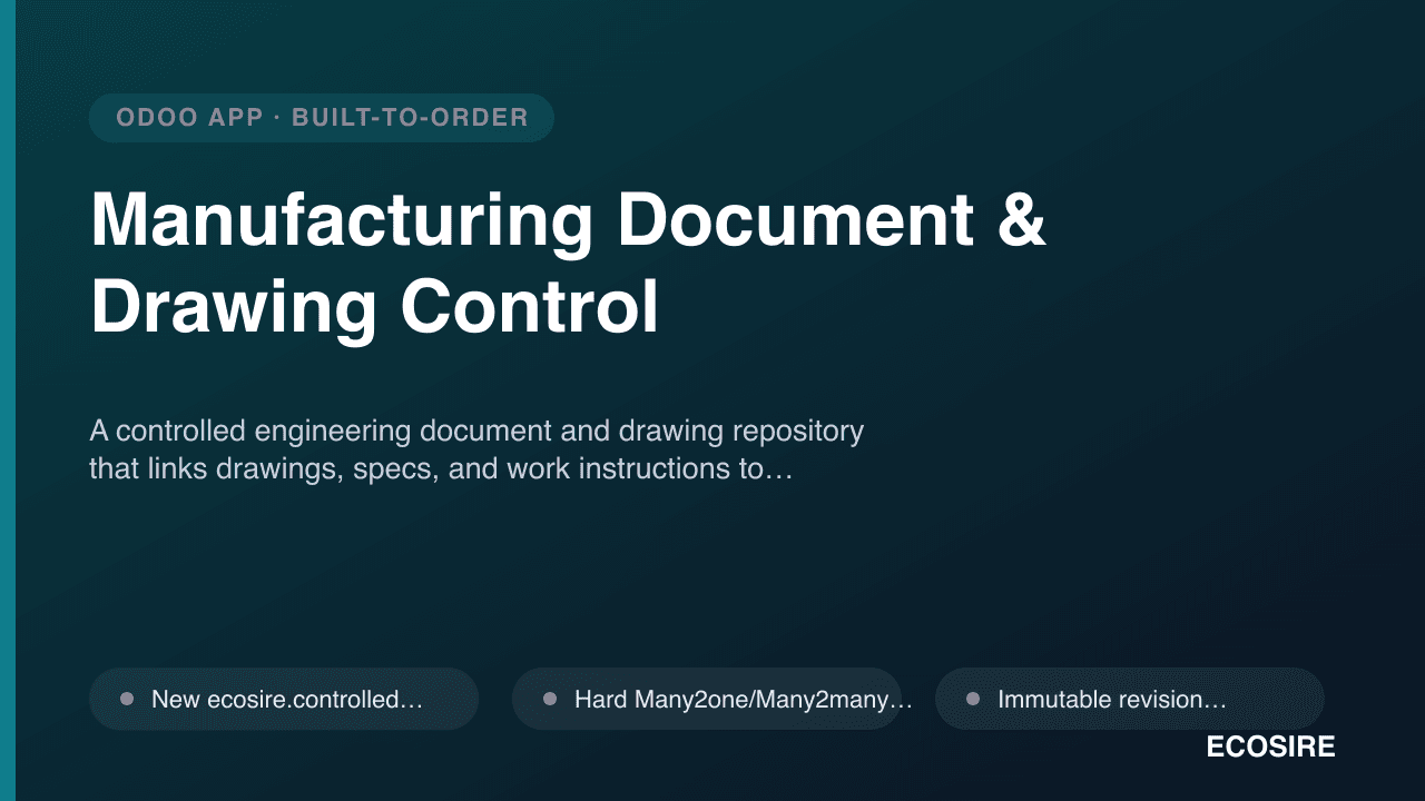 Manufacturing Document & Drawing Control