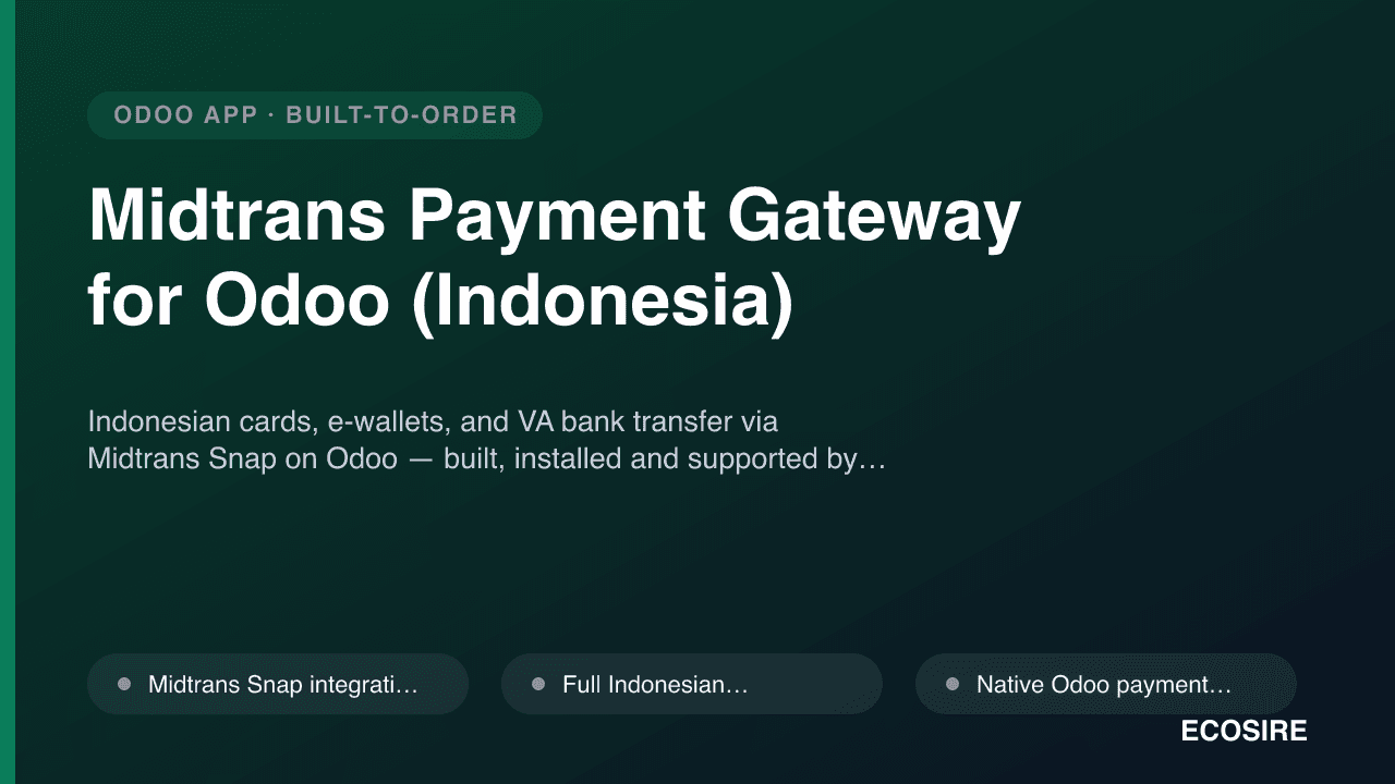 Midtrans Payment Gateway for Odoo (Indonesia)