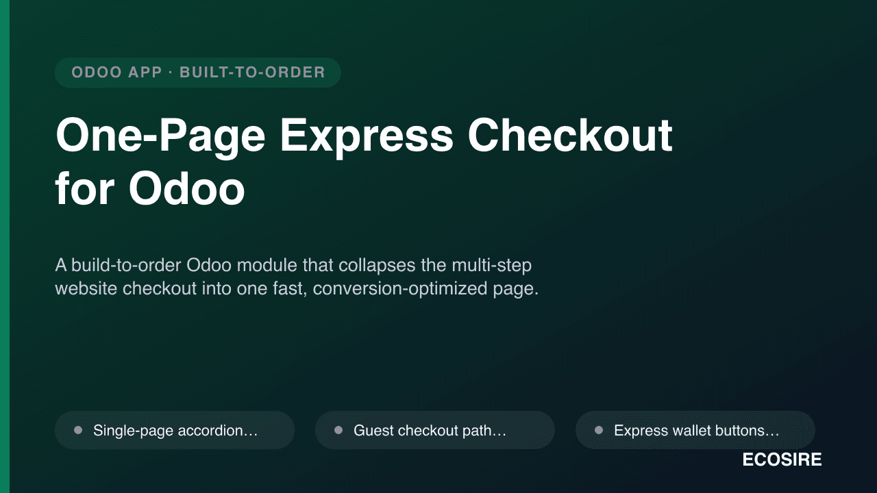 One-Page Express Checkout for Odoo