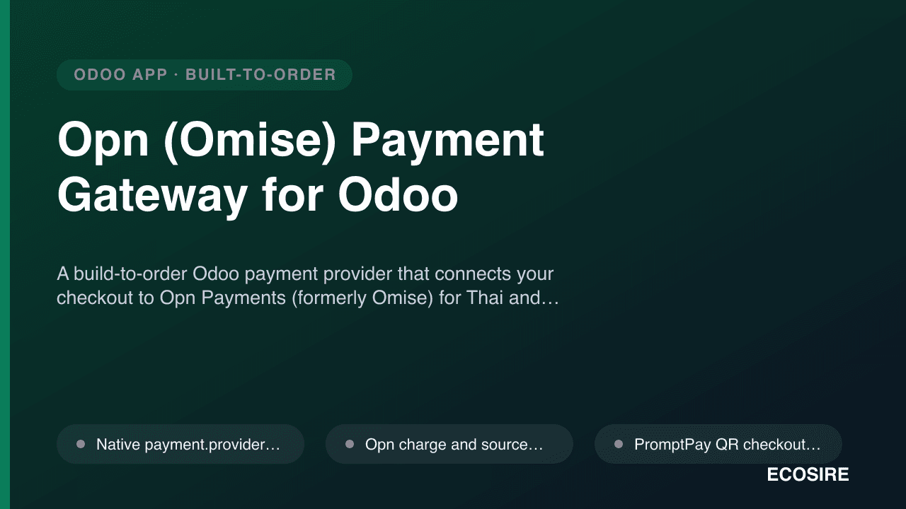 Opn (Omise) Payment Gateway for Odoo