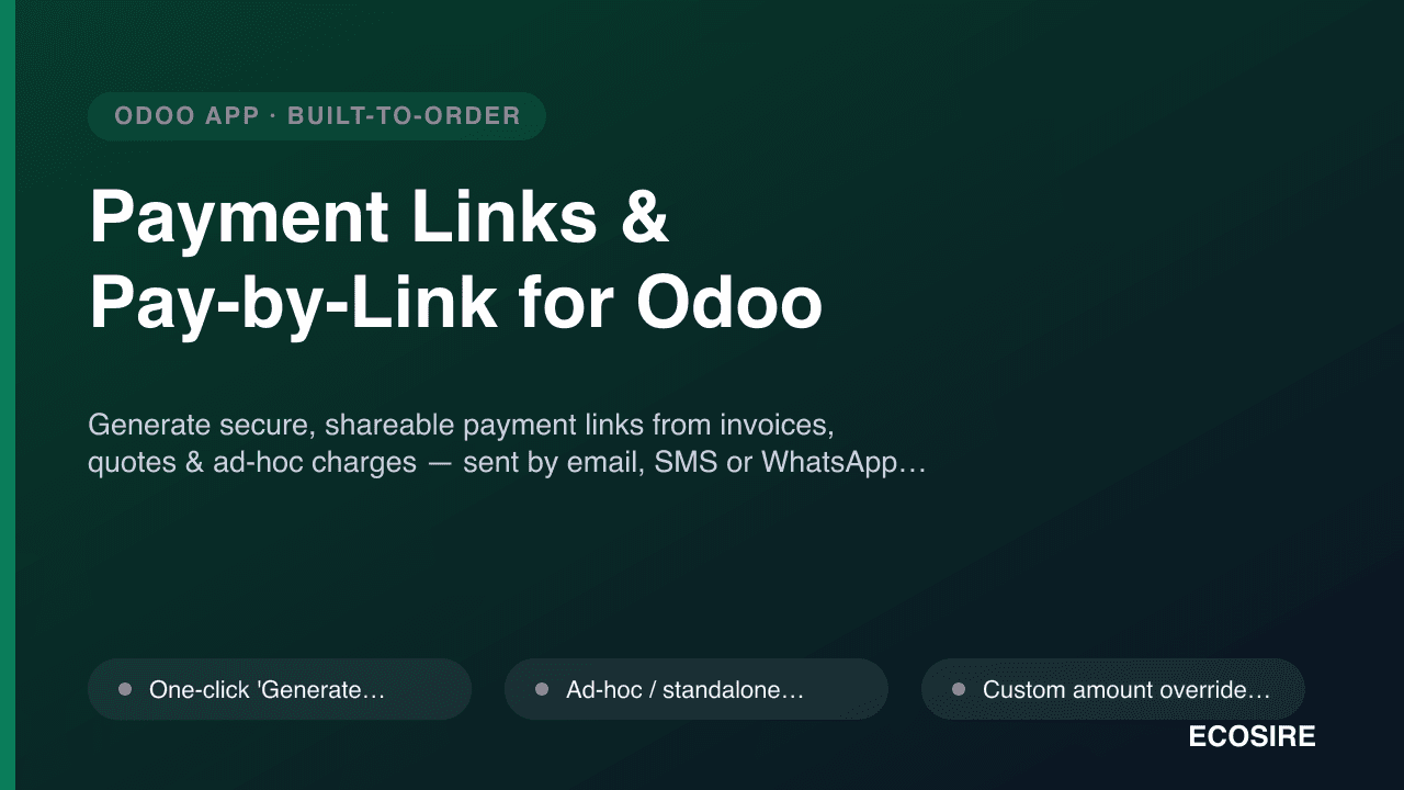 Payment Links & Pay-by-Link for Odoo