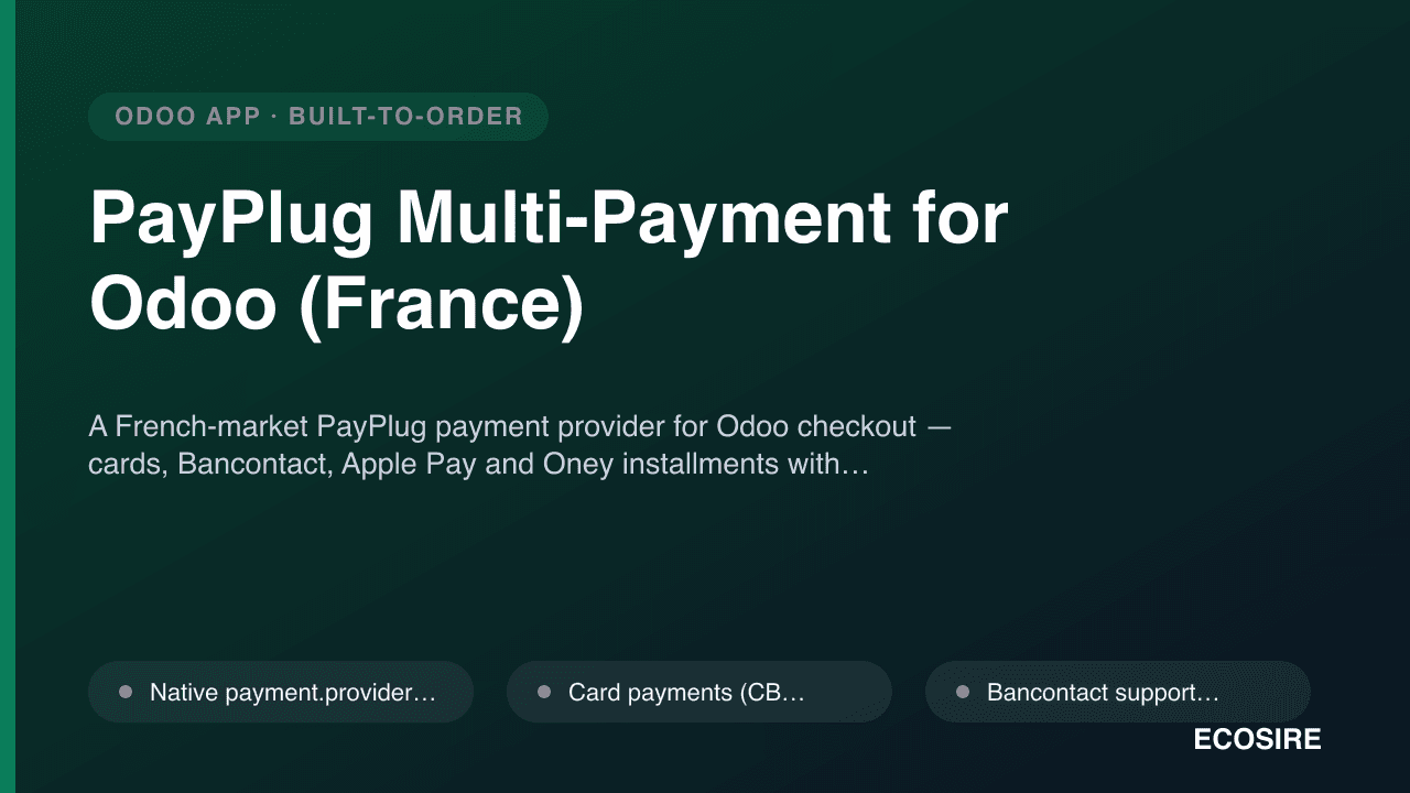 PayPlug Multi-Payment for Odoo (France)