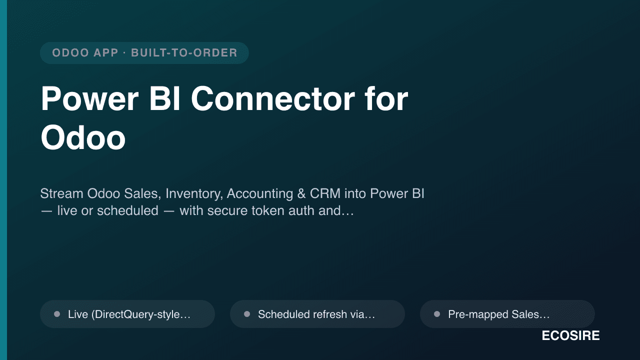 Power BI Connector for Odoo