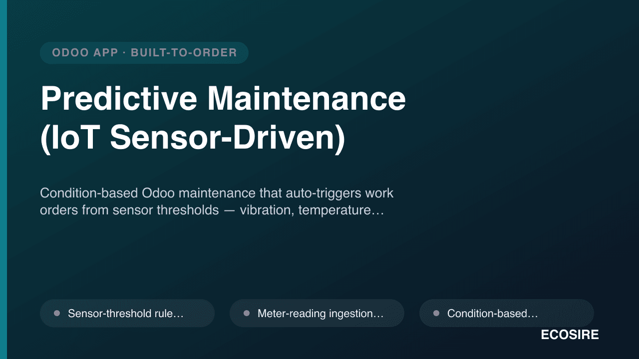 Predictive Maintenance (IoT Sensor-Driven)