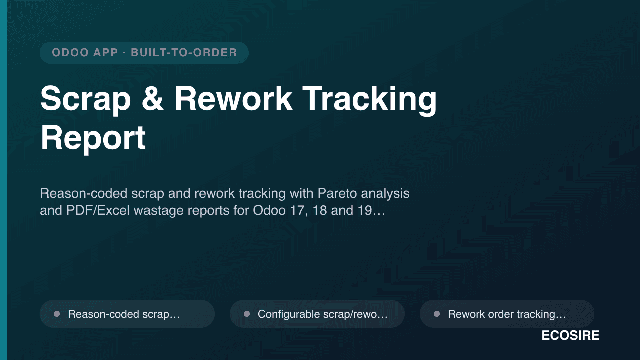 Scrap & Rework Tracking Report