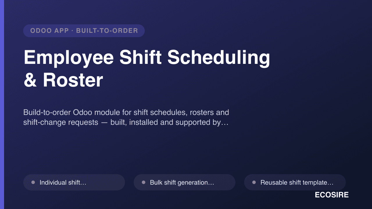 Employee Shift Scheduling & Roster