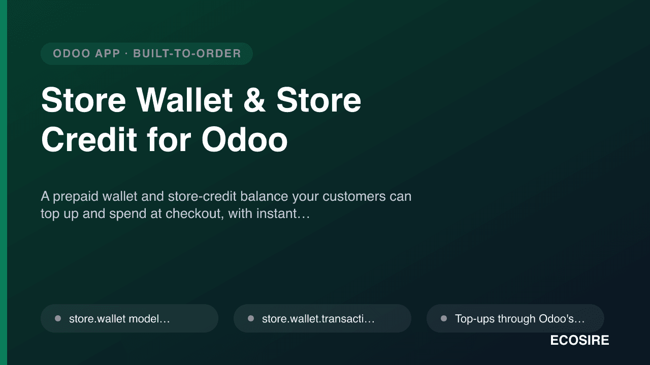 Store Wallet & Store Credit for Odoo
