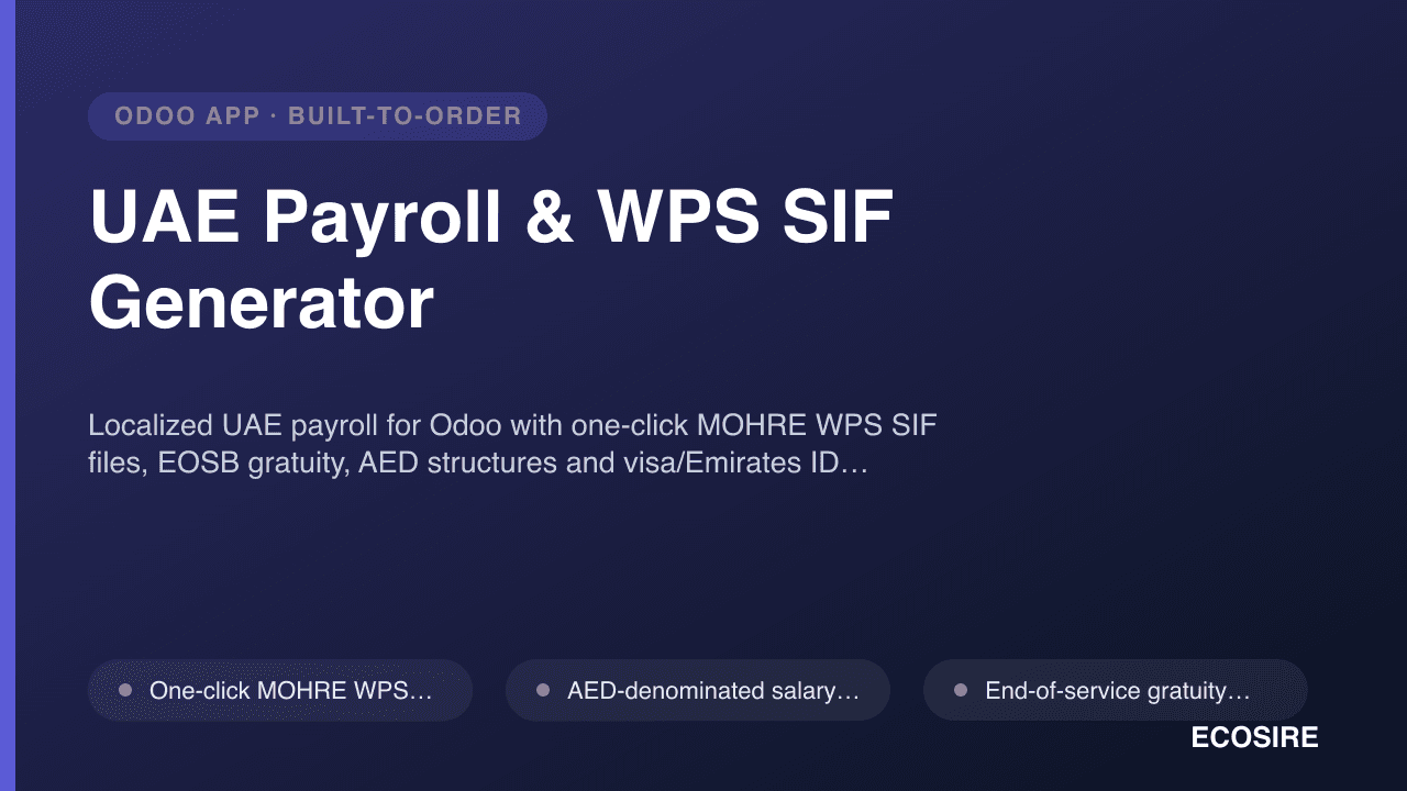 UAE Payroll & WPS SIF Generator