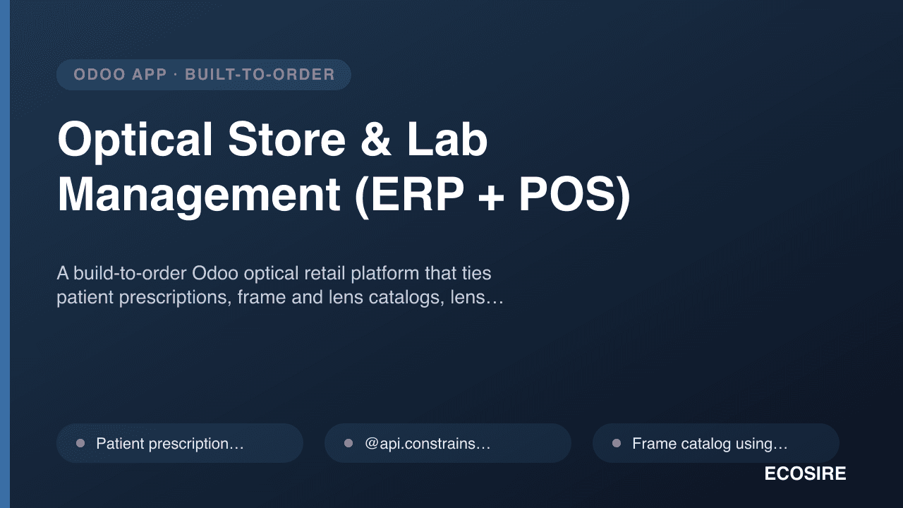 Optical Store & Lab Management (ERP + POS)