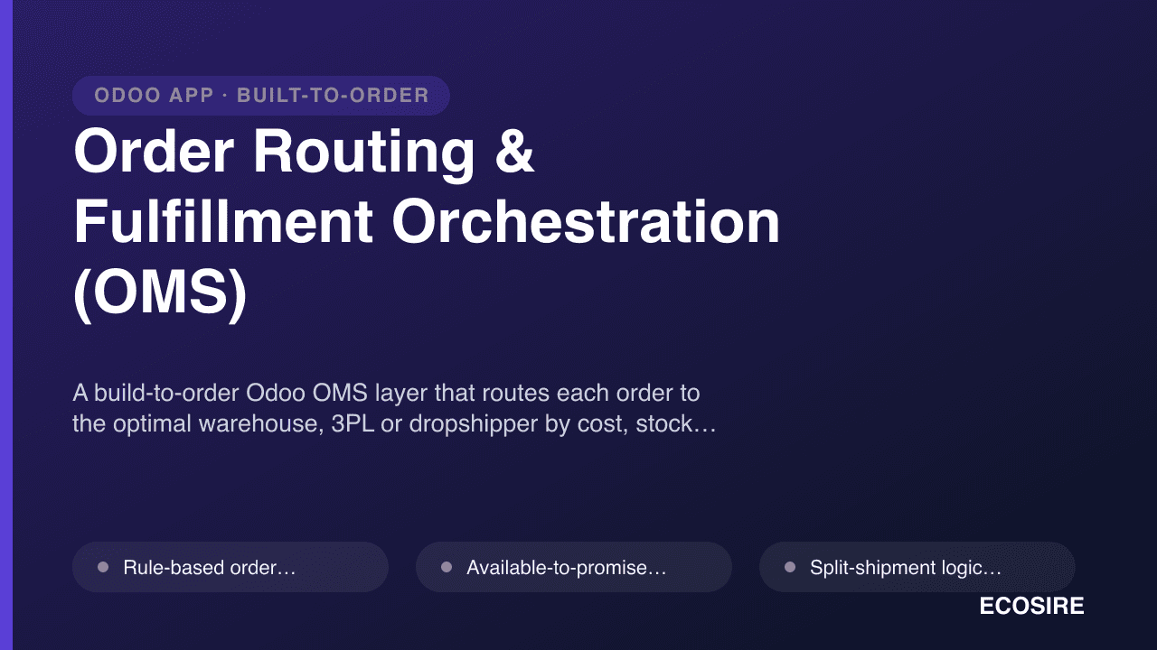 Order Routing & Fulfillment Orchestration (OMS)