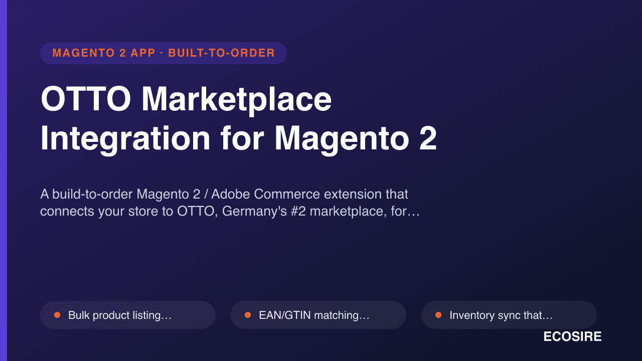 OTTO Marketplace Integration for Magento 2