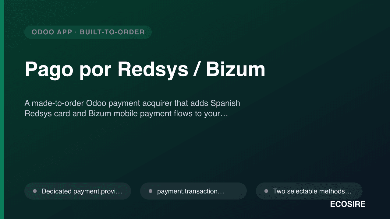 Pago por Redsys / Bizum