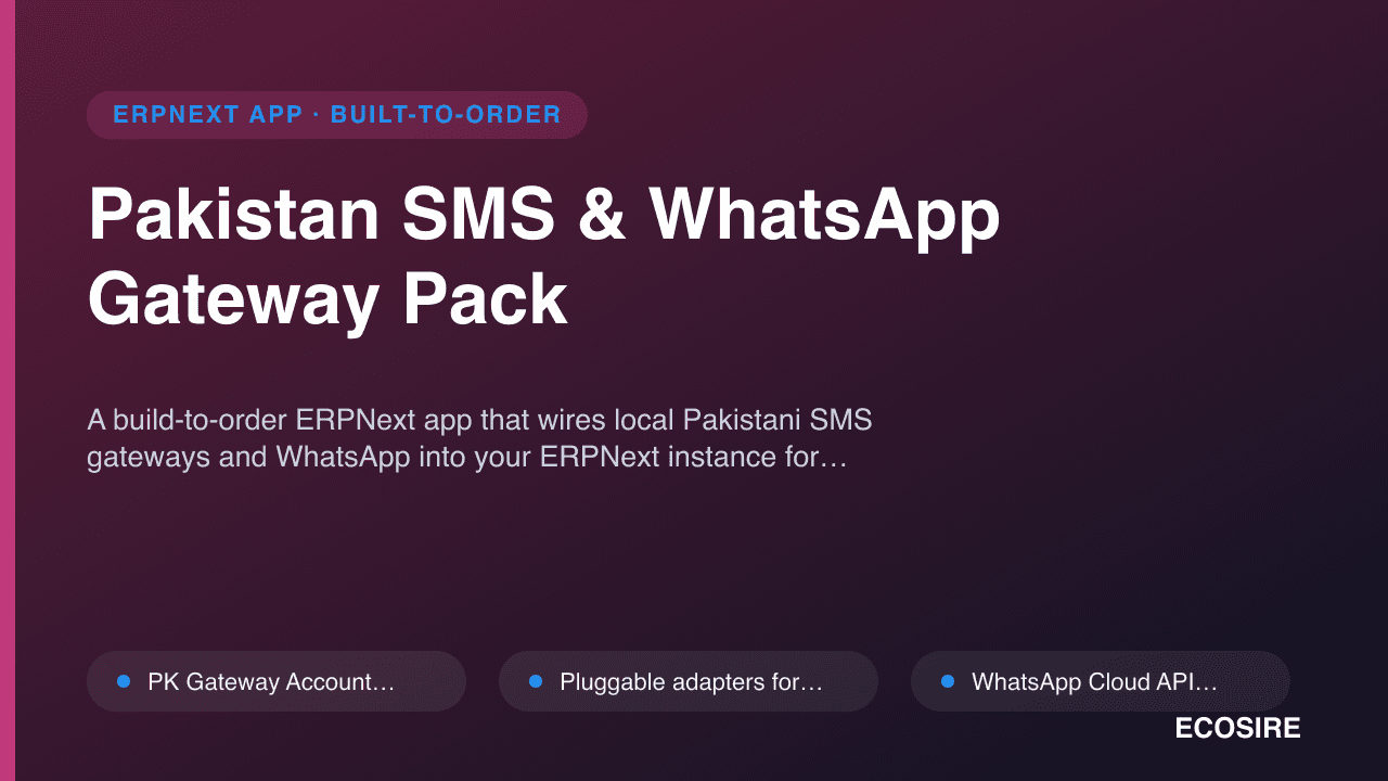 Pakistan SMS & WhatsApp Gateway Pack