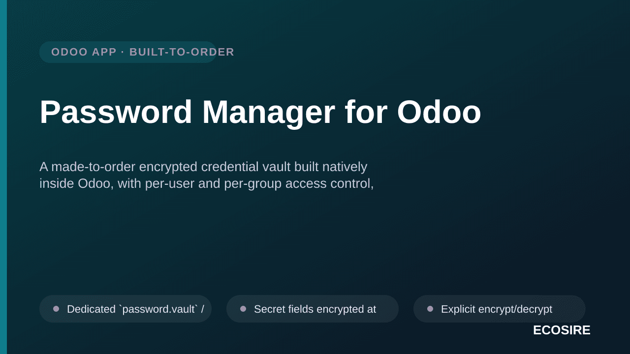 Password Manager for Odoo