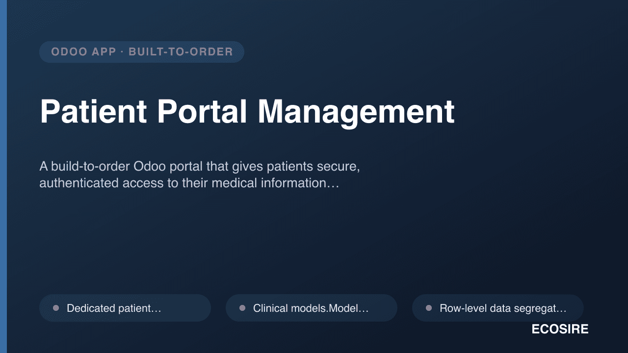 Patient Portal Management