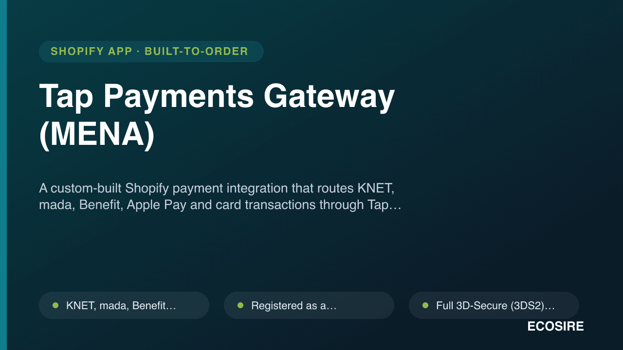 Tap Payments Gateway (MENA)