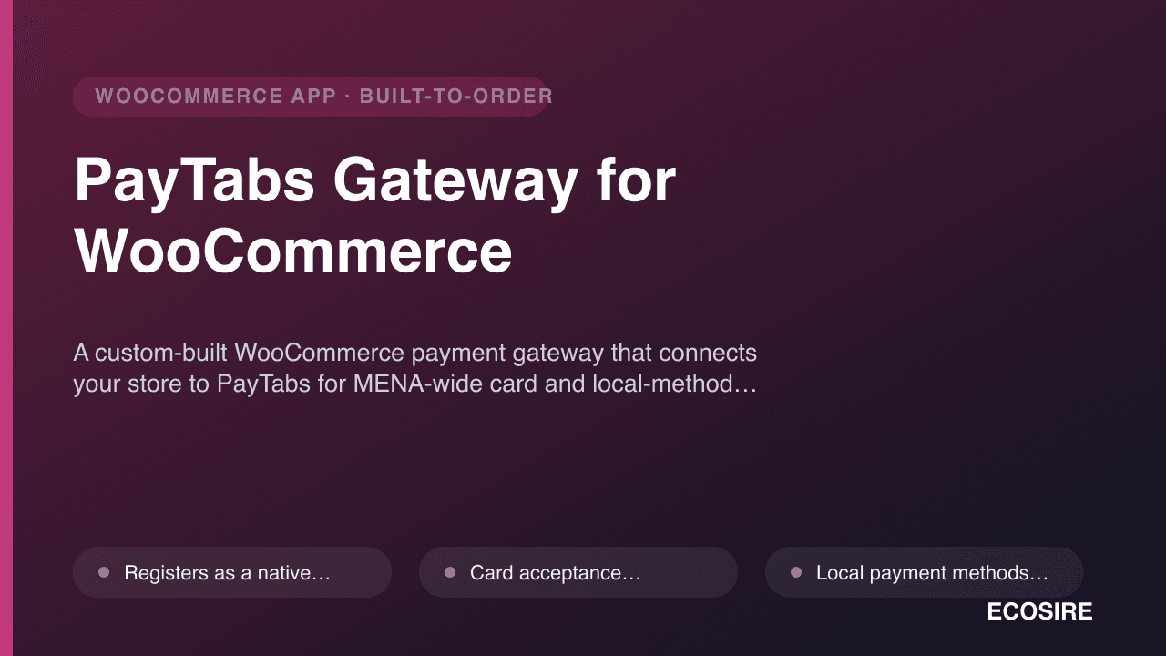PayTabs Gateway for WooCommerce