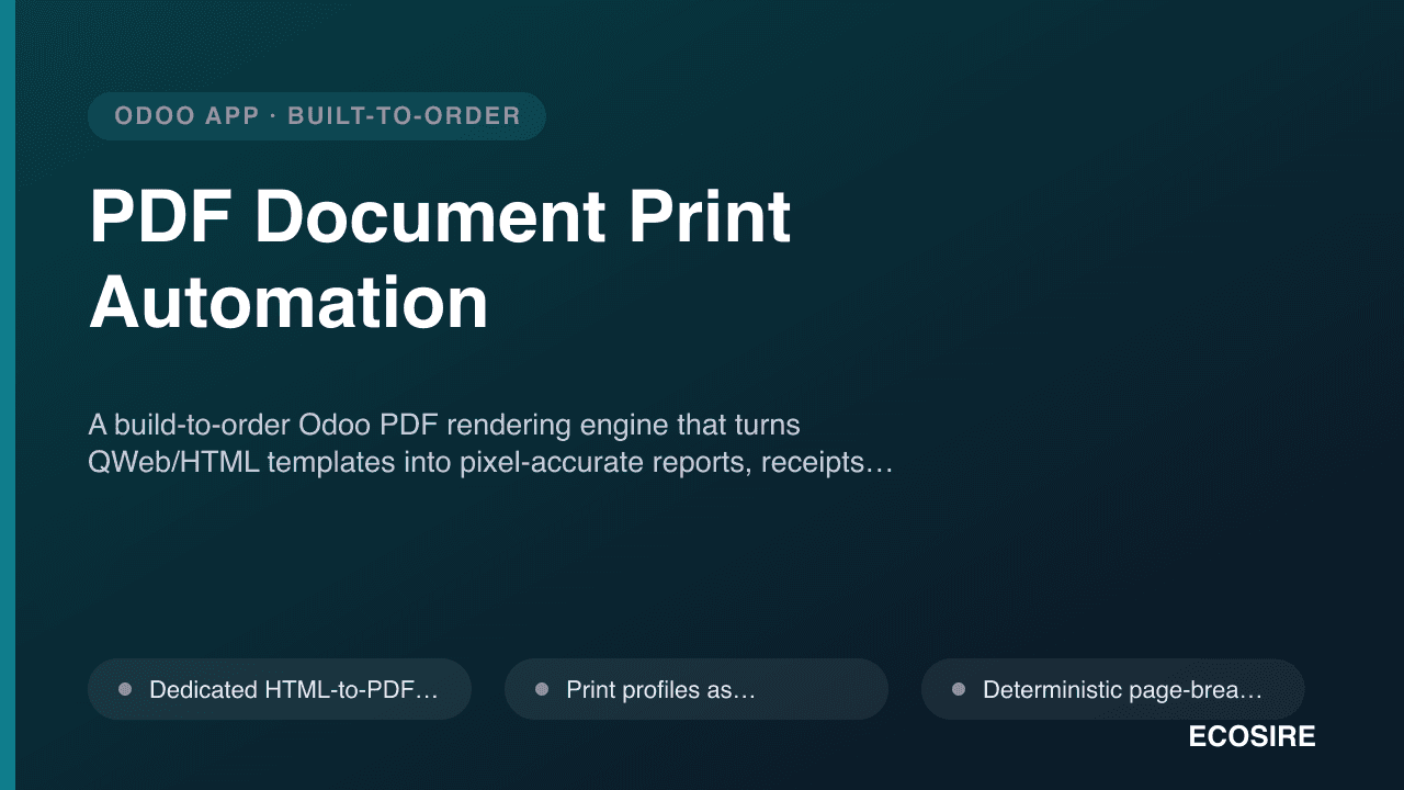 PDF Document Print Automation