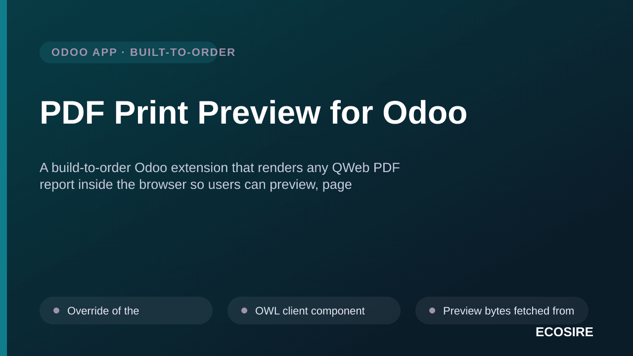 PDF Print Preview for Odoo