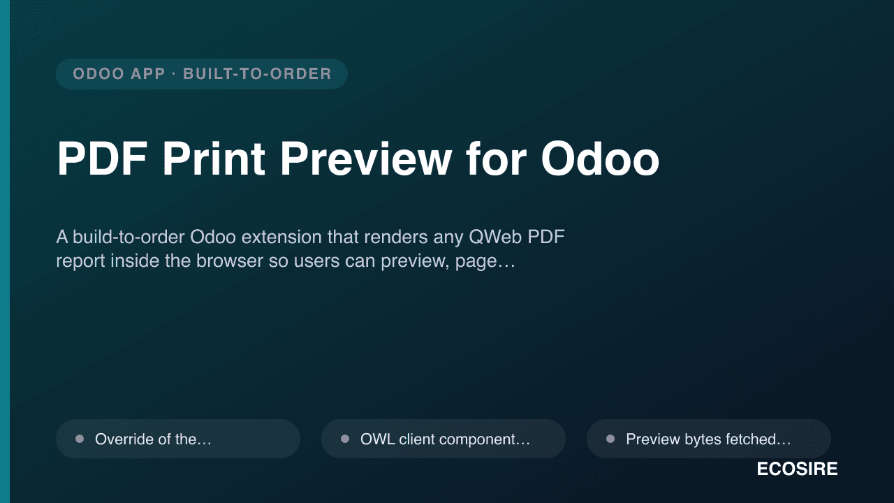 PDF Print Preview for Odoo