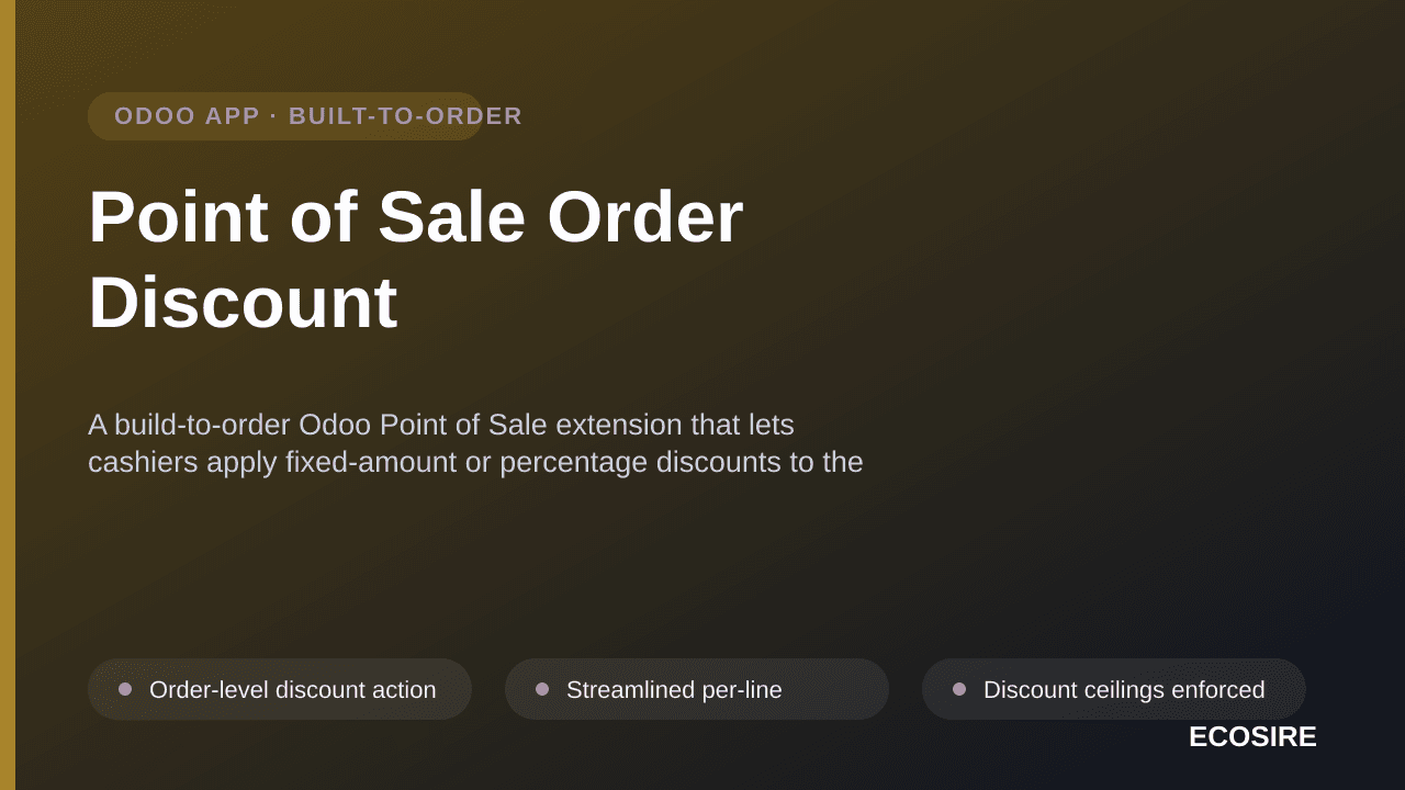 Point of Sale Order Discount