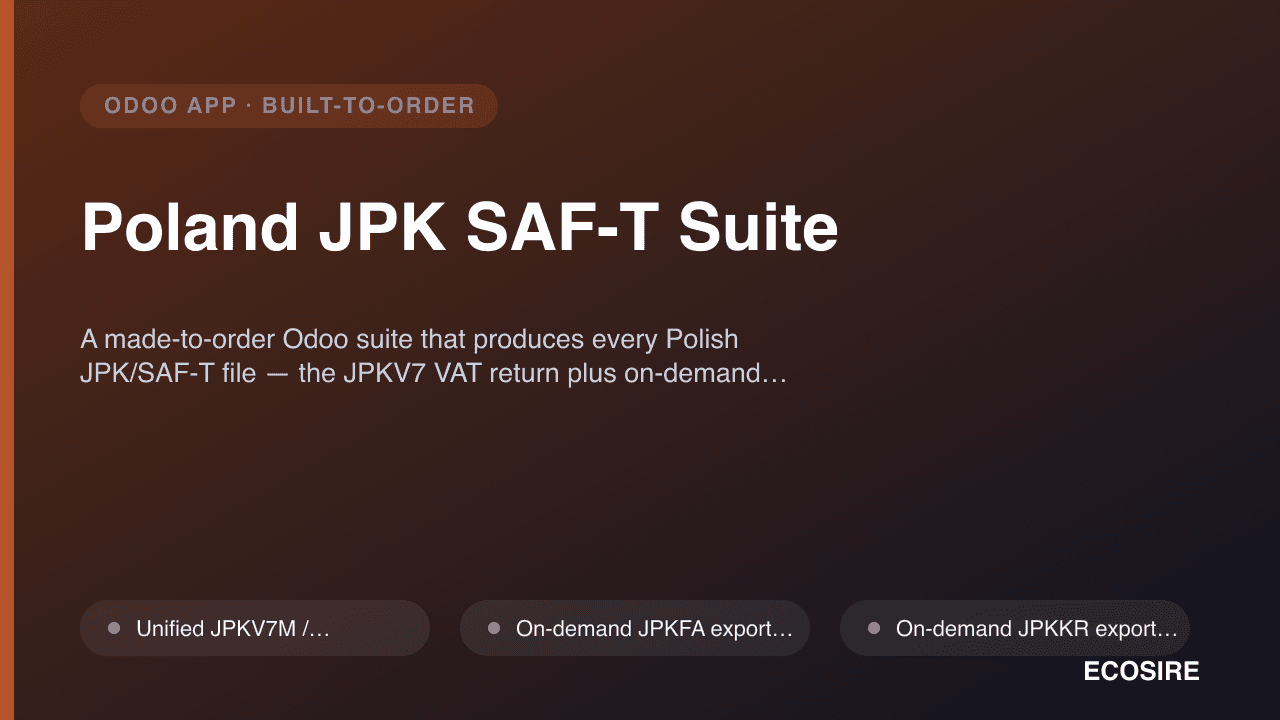 Poland JPK SAF-T Suite
