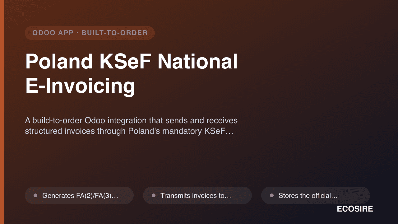 Poland KSeF National E-Invoicing