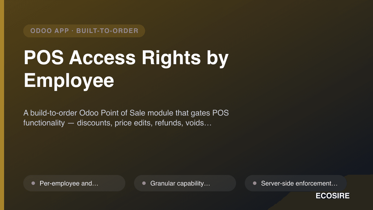 POS Access Rights by Employee