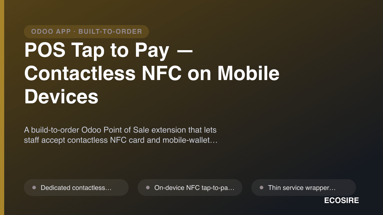 POS Tap to Pay — Contactless NFC on Mobile Devices