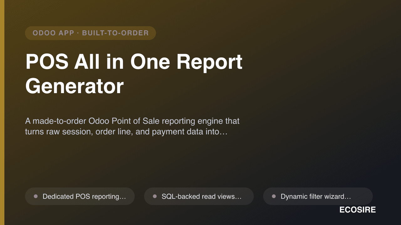 POS All in One Report Generator