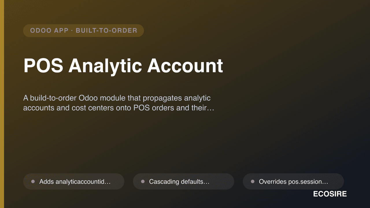 POS Analytic Account