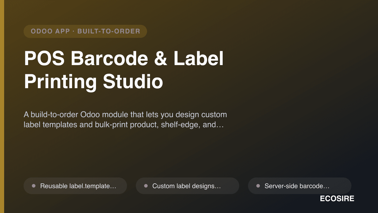 POS Barcode & Label Printing Studio