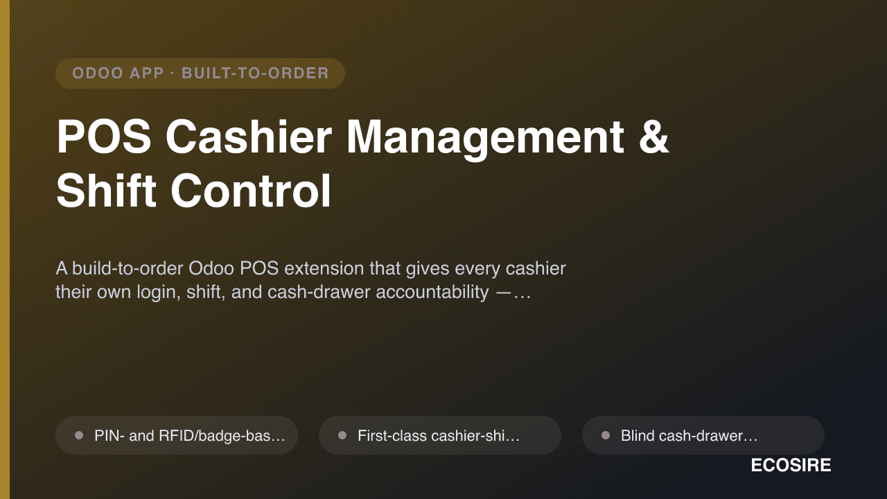 POS Cashier Management & Shift Control