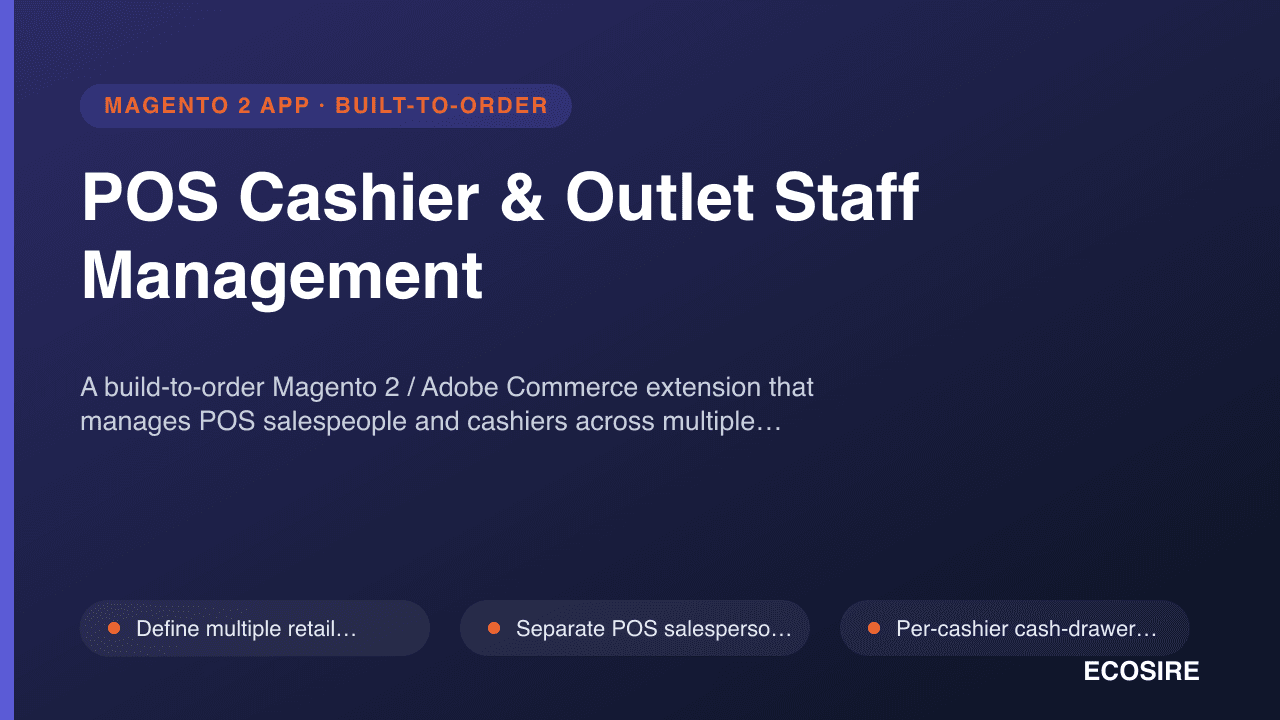 POS Cashier & Outlet Staff Management