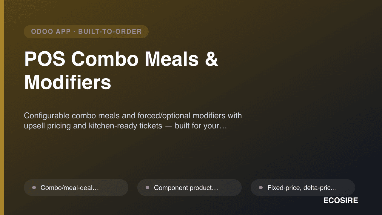 POS Combo Meals & Modifiers