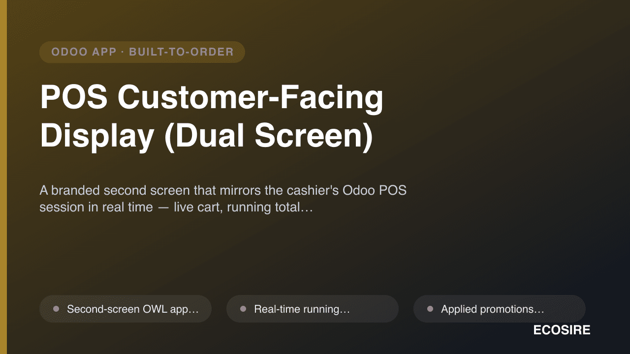 POS Customer-Facing Display (Dual Screen)