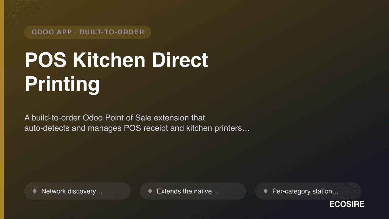 POS Kitchen Direct Printing