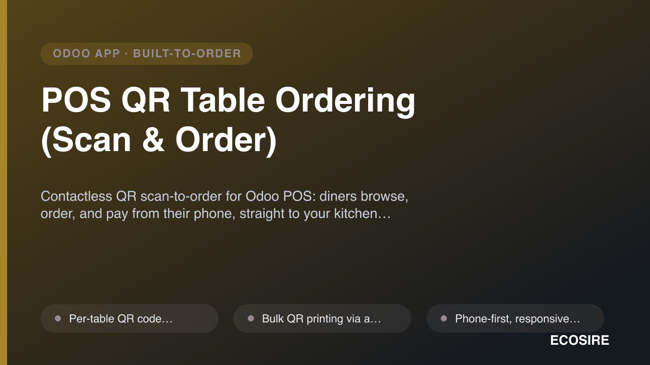 POS QR Table Ordering (Scan & Order)