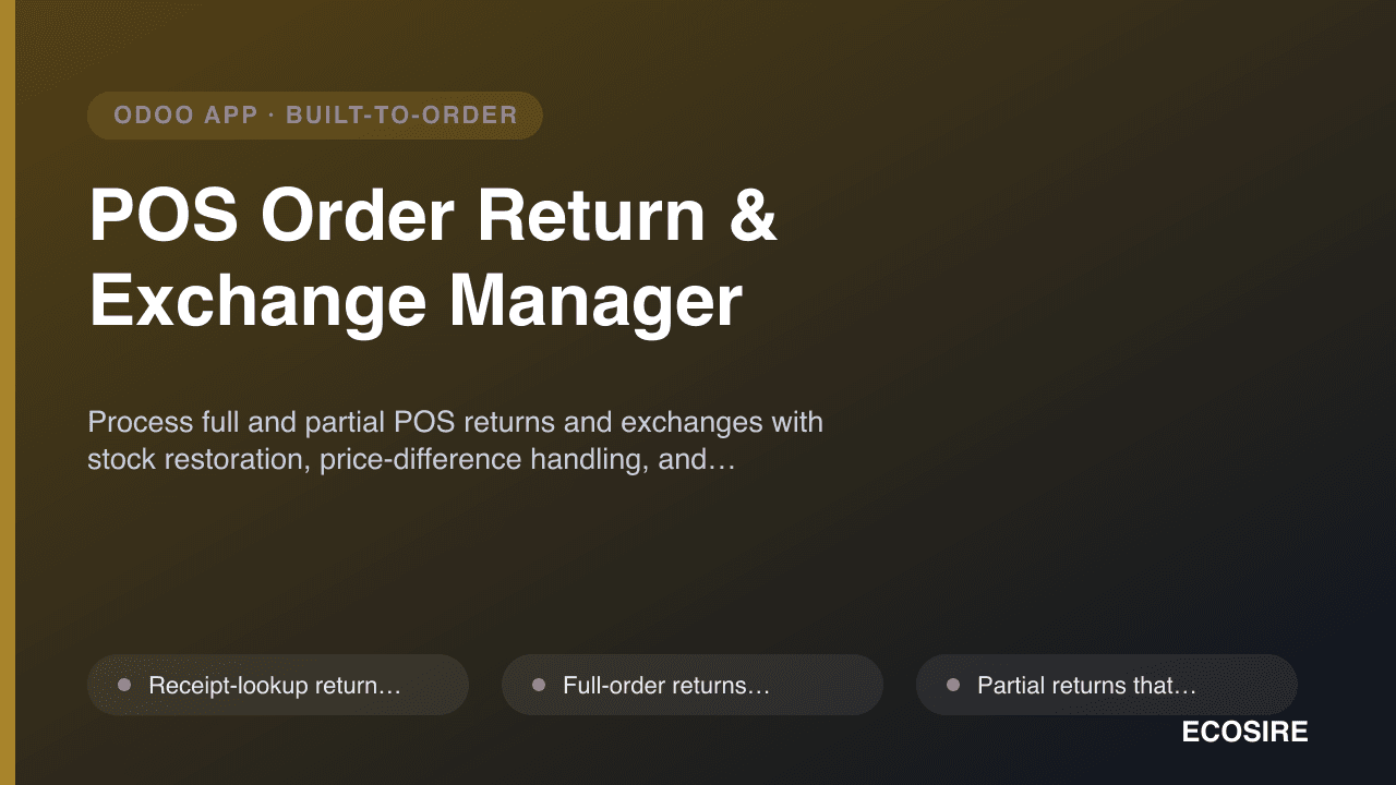 POS Order Return & Exchange Manager
