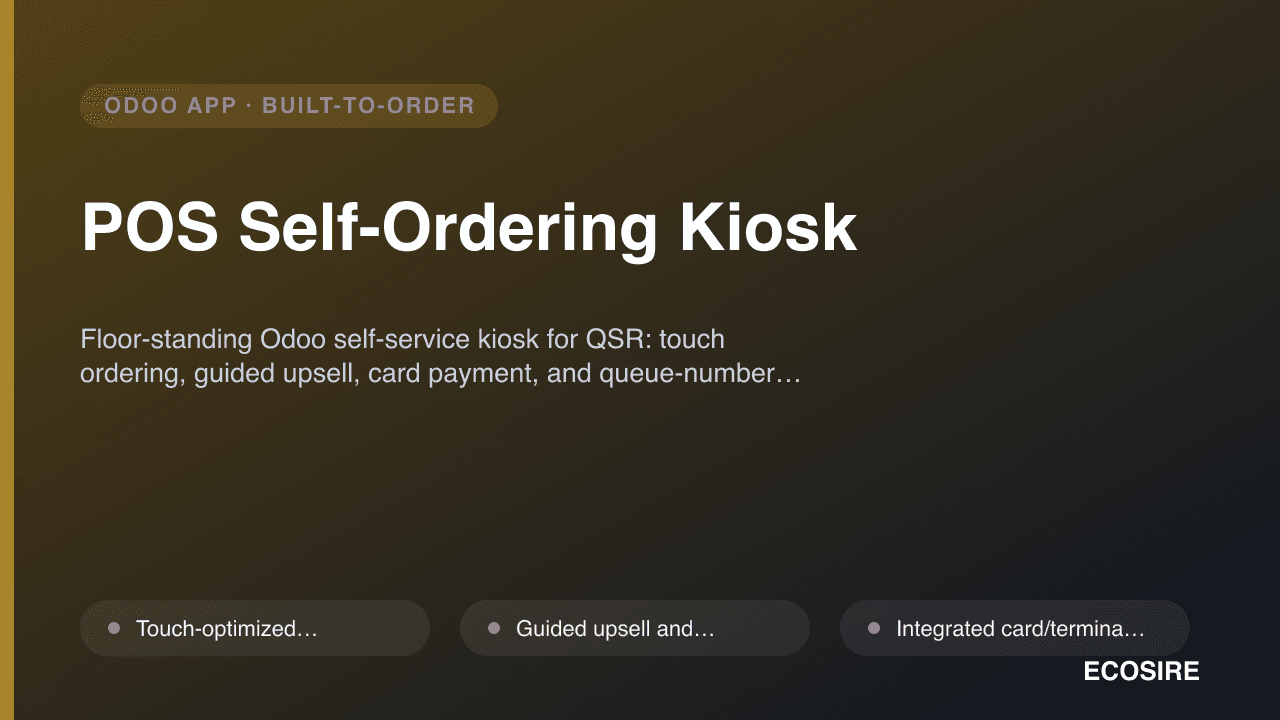 POS Self-Ordering Kiosk
