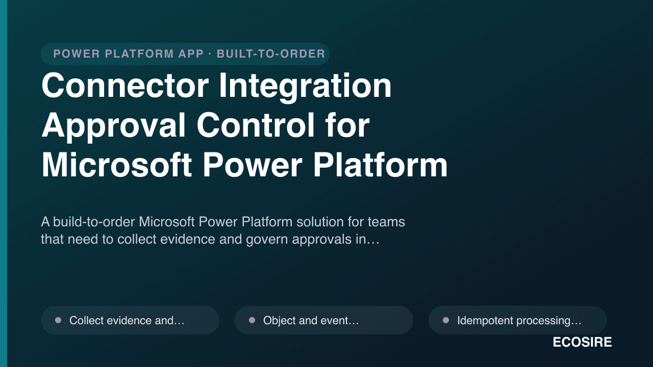 Connector Integration Approval Control for Microsoft Power Platform