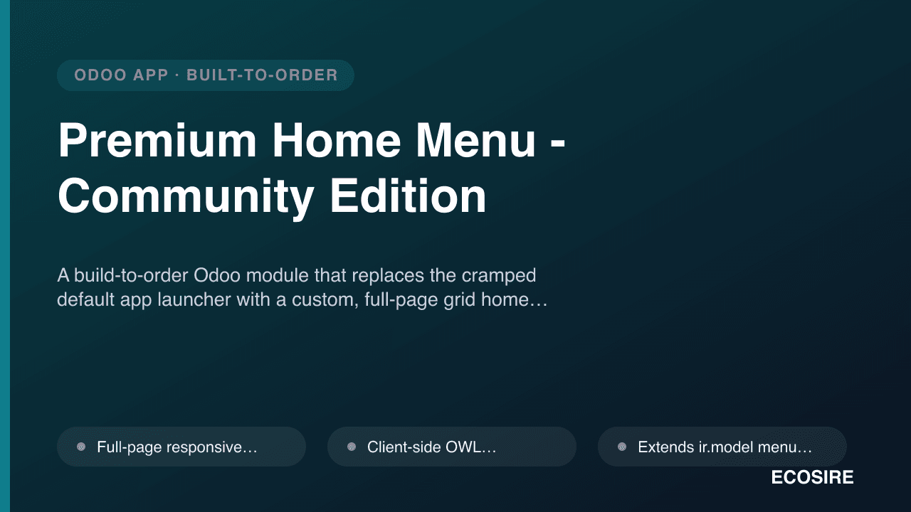 Premium Home Menu - Community Edition