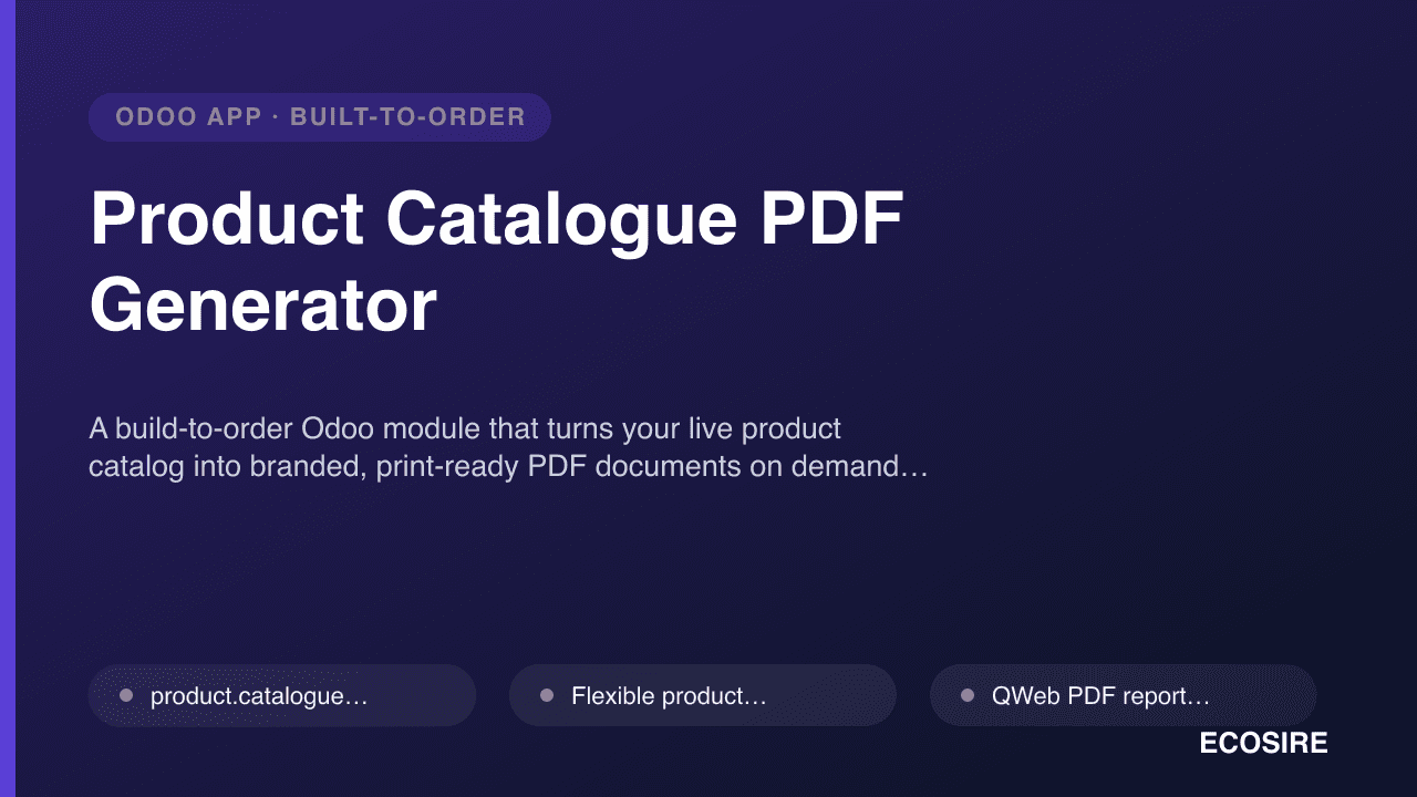 Product Catalogue PDF Generator