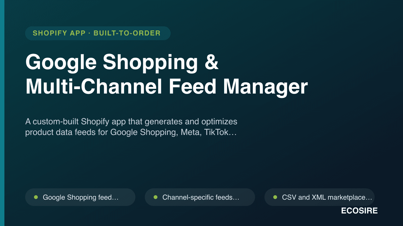 Google Shopping & Multi-Channel Feed Manager