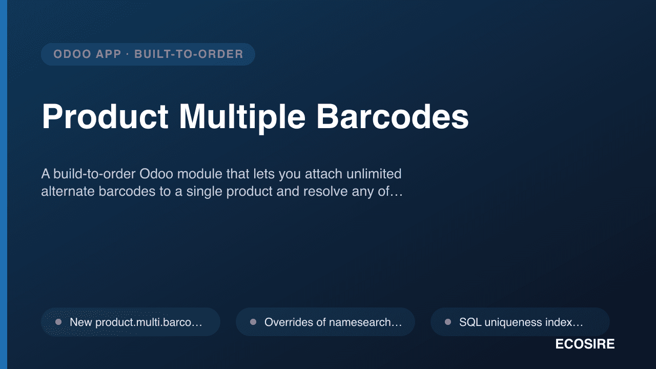 Product Multiple Barcodes