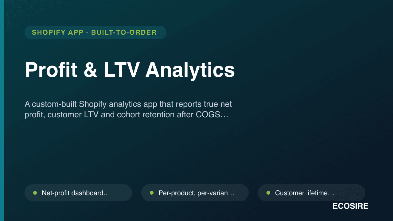Profit & LTV Analytics