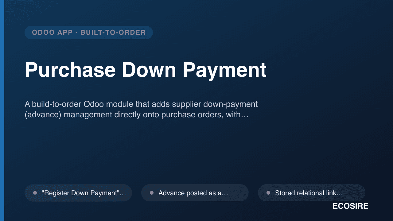 Purchase Down Payment
