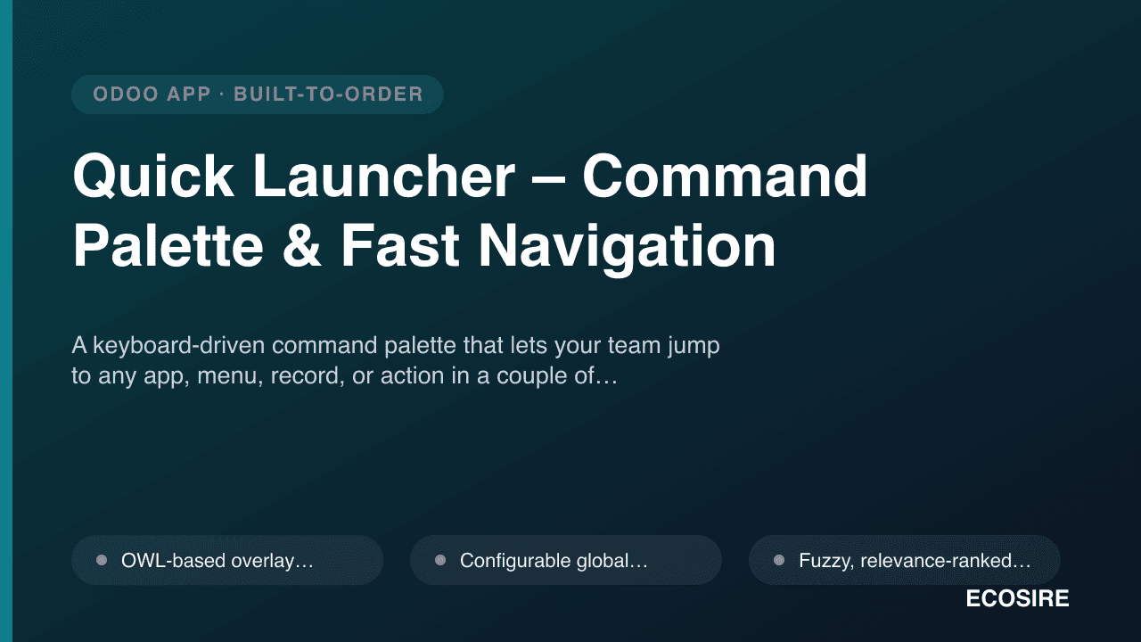 Quick Launcher – Command Palette & Fast Navigation