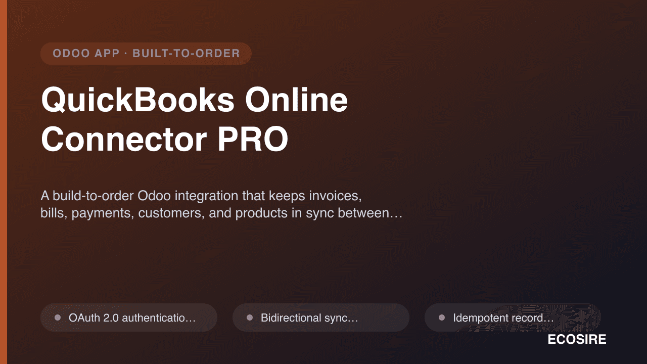 QuickBooks Online Connector PRO